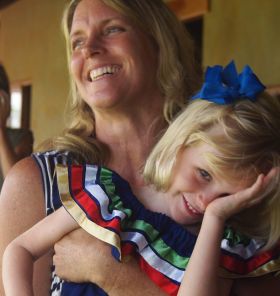 Julie Speier with child, San Juan del Sur, Nicaragua – Best Places In The World To Retire – International Living